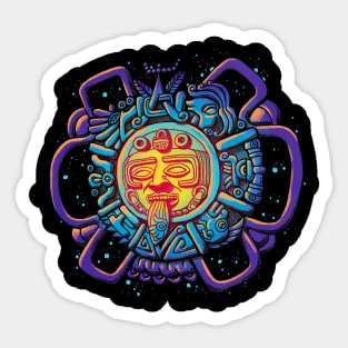 Aztec Sun Sticker